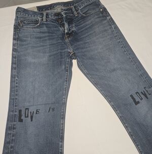 Abercrombie & Fitch Y2K Pride Button Fly Cotton Bootcut Denim Jeans 30